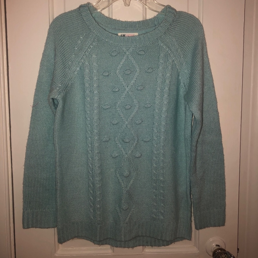 H&M Mint Green/Blue Girls Sweater